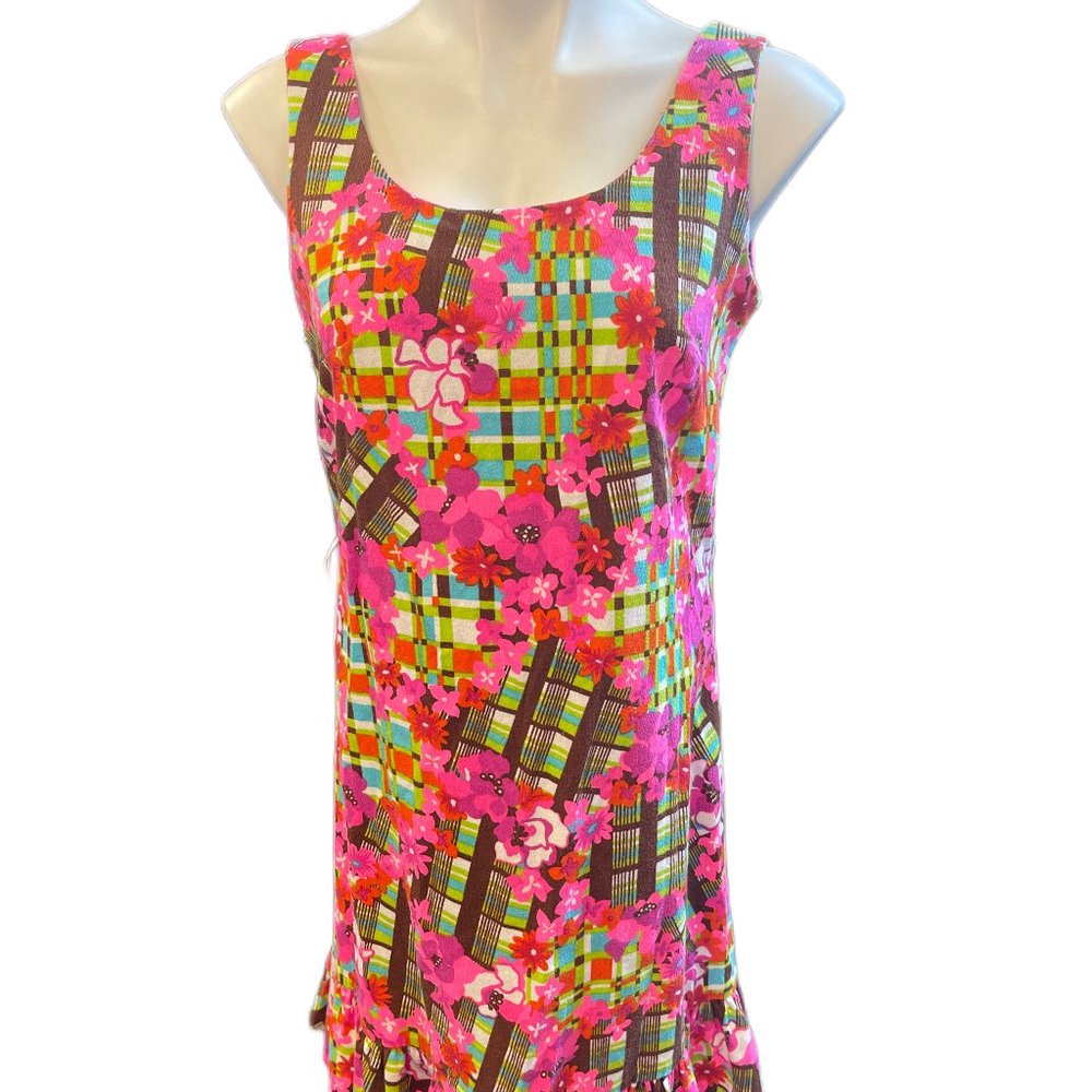 1960's Liberty Circle BarkCloth Mini